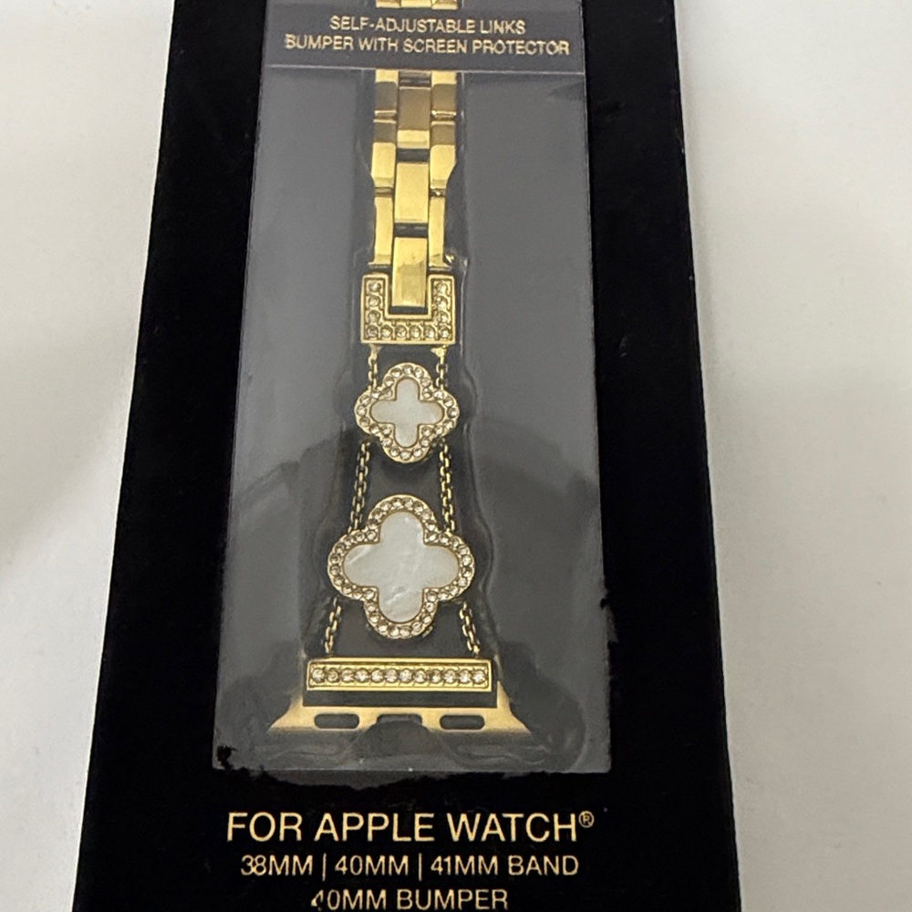 BCBG‎ Gold watch band with Elegant Design, self adjustable links
